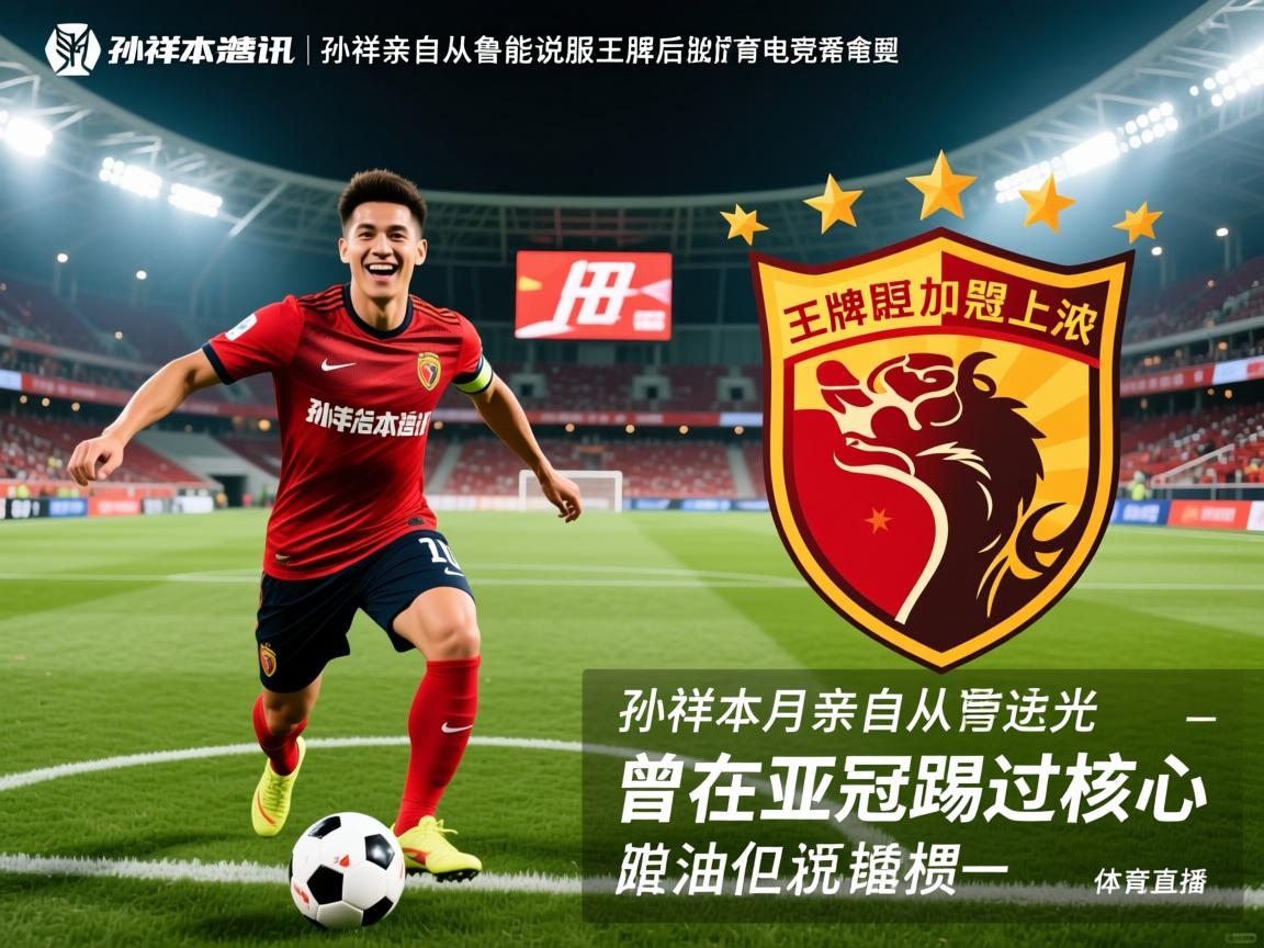 喜讯！孙祥本月亲自从鲁能说服王牌后腰加盟上港，曾在亚冠踢过核心